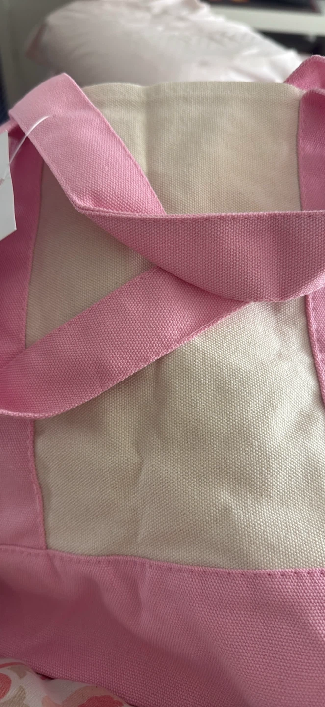 Trader Joe's Mini Pastel Canvas Tote Bag - photo 3