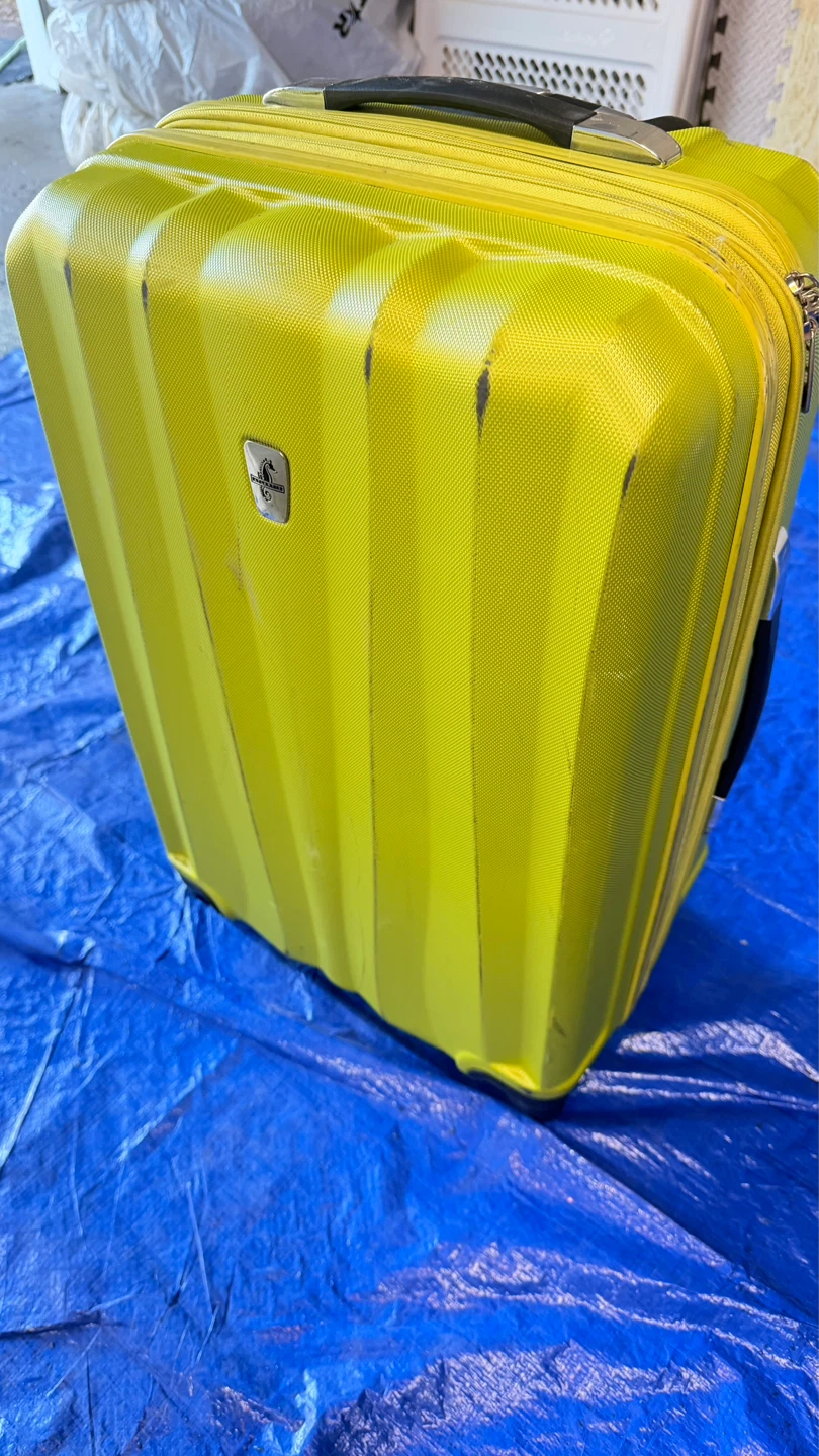 Bright Yellow Hard-Shell Suitcase