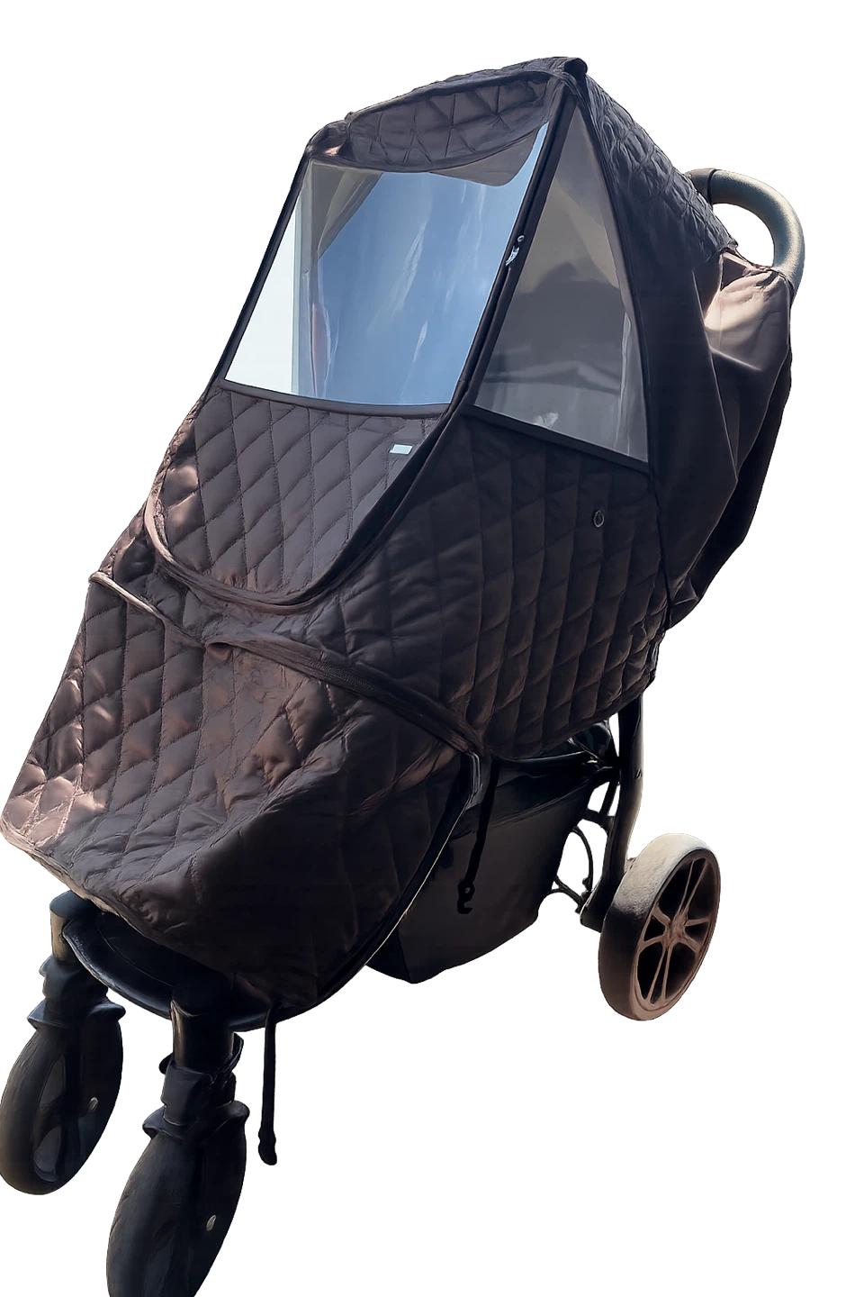 Manito Castle Alpha Stroller Weather Shield - Chocolate