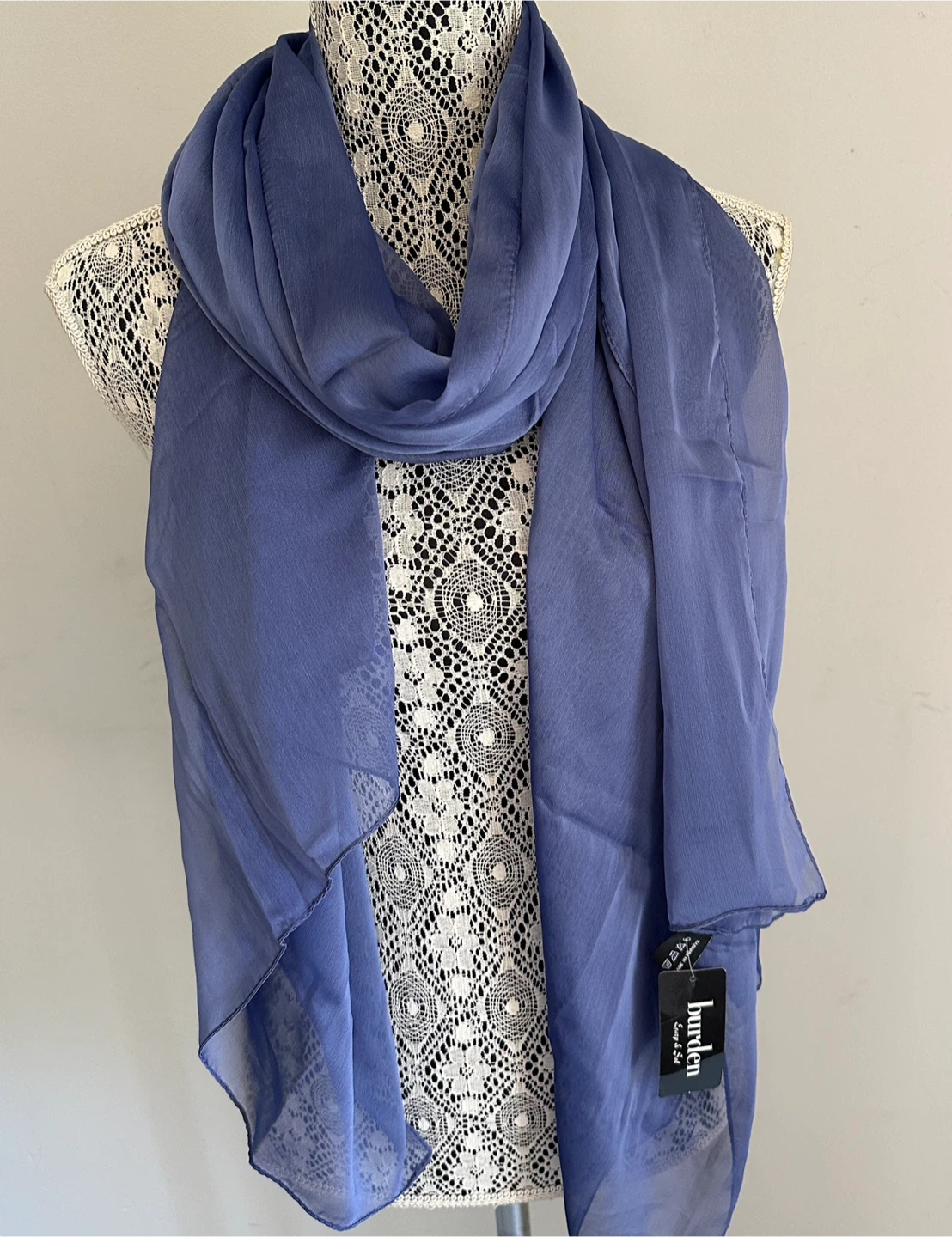 Sheer Scarf - Periwinkle Blue - $5 - East York