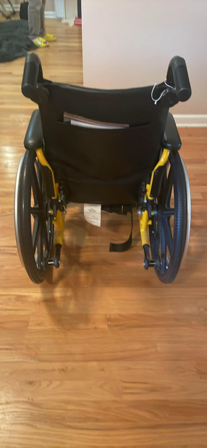 Yellow and Black Wheelchair Medline - photo 2