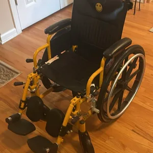 Yellow and Black Wheelchair Medline