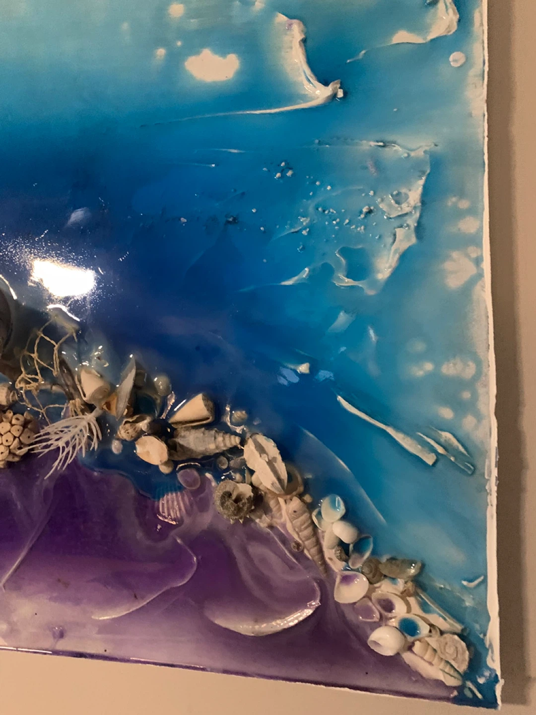 Seashell Resin Art Wall Decor - photo 2