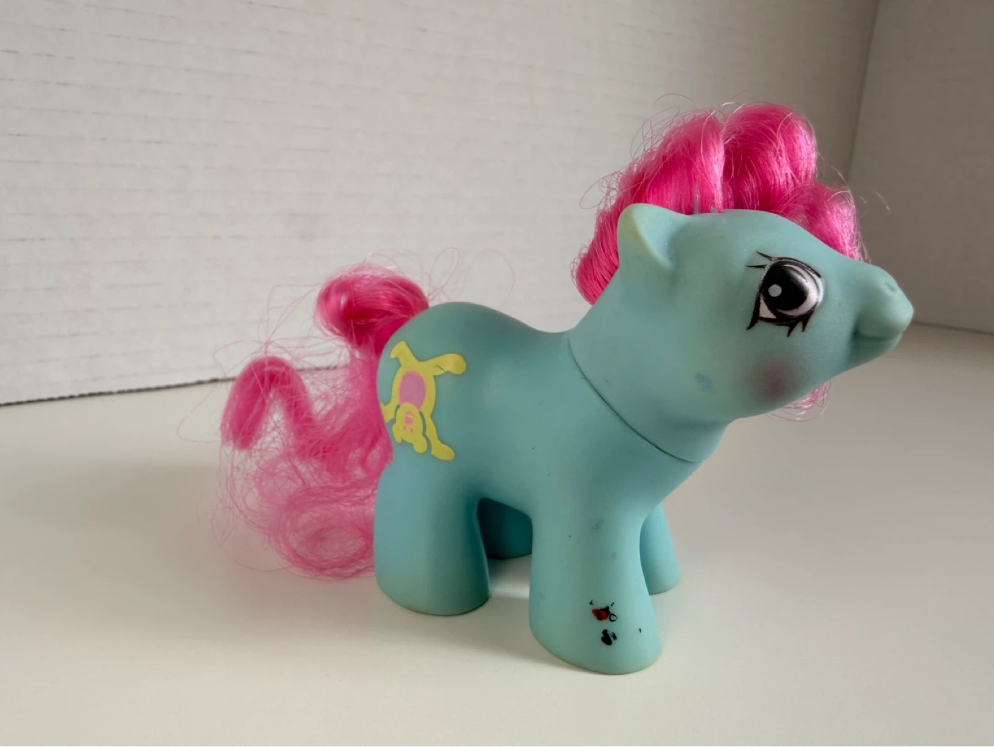 Vintage My Little Pony G1 Blue Pony Pink Mane - photo 2