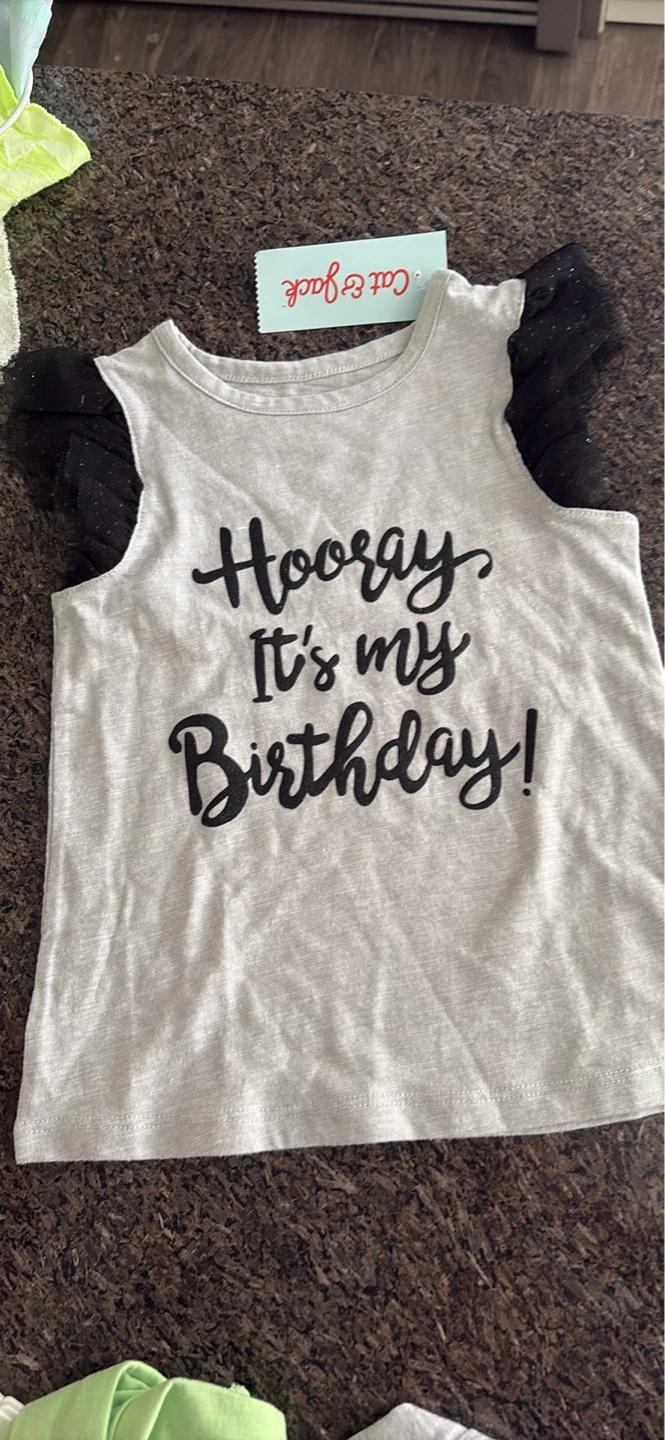 NEW Sz 2 or 6 Birthday Tees