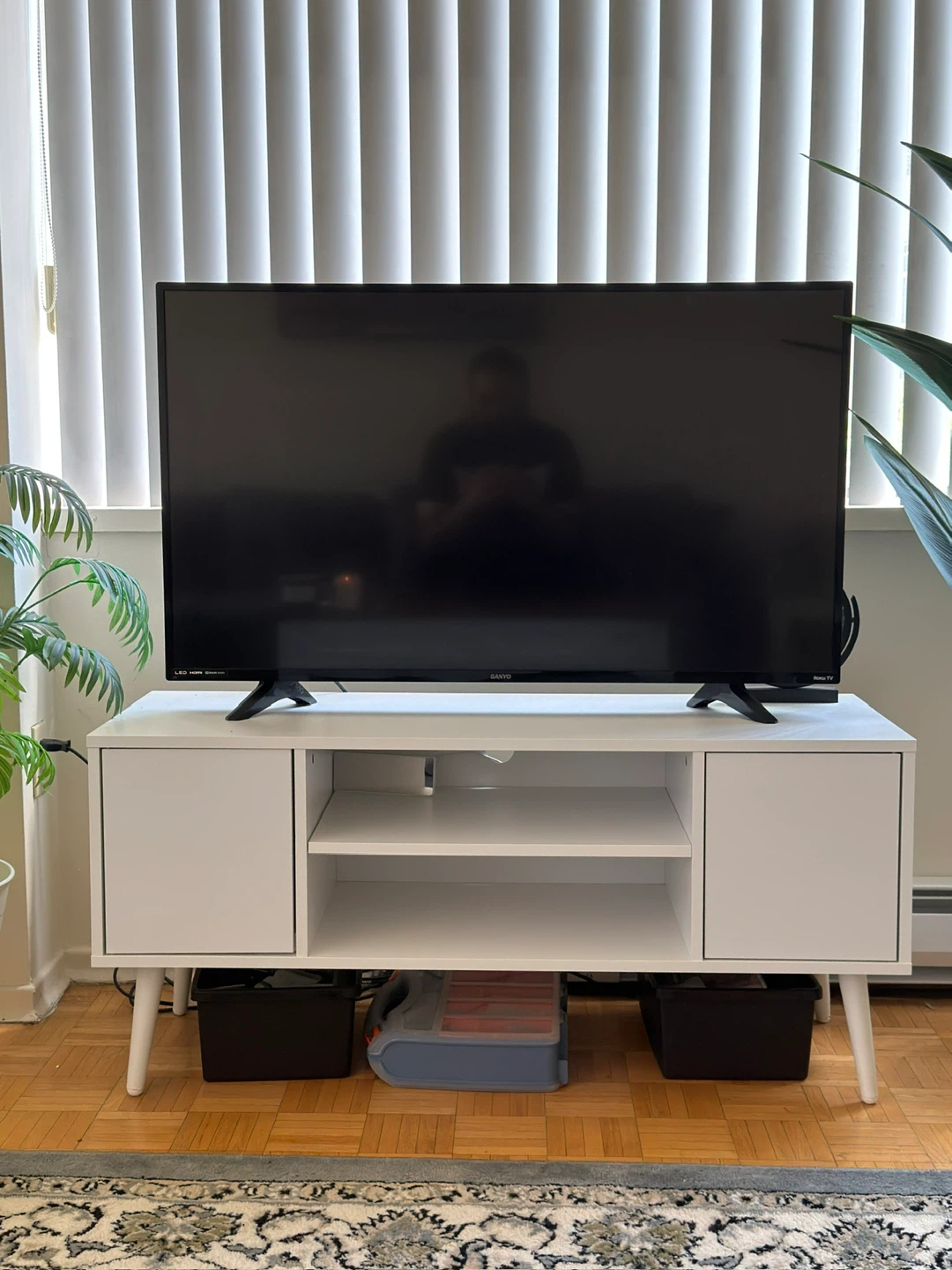 Sanyo Roku 50” TV and Table