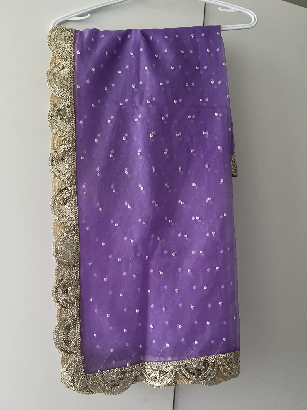Brand New !!! Purple Embroidered Flared Sharara Suit - photo 3