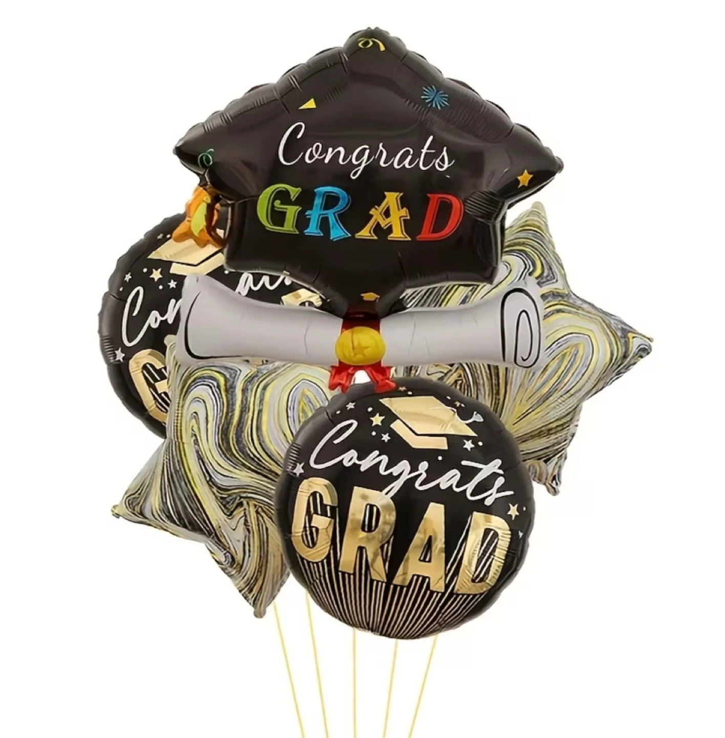 6 items Graduation Balloons - Congrats Grad Set - photo 4