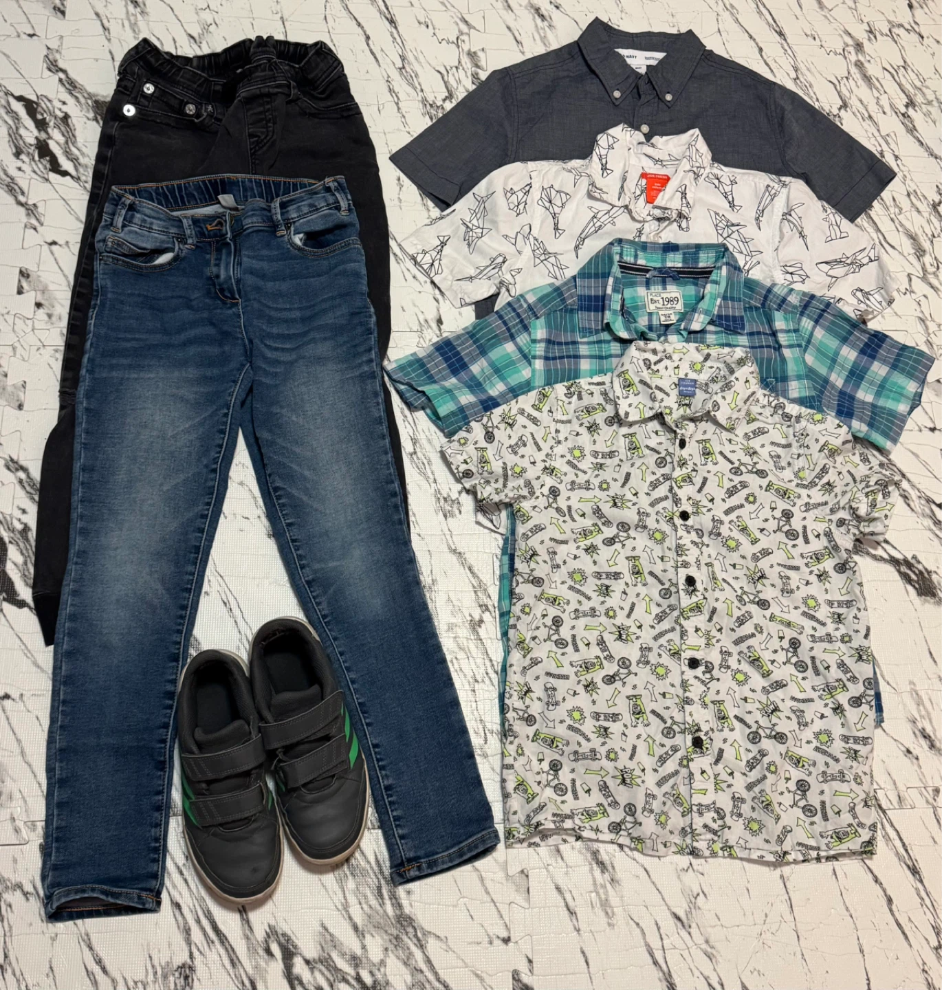 Boys summer Clothing with Adidas shoes