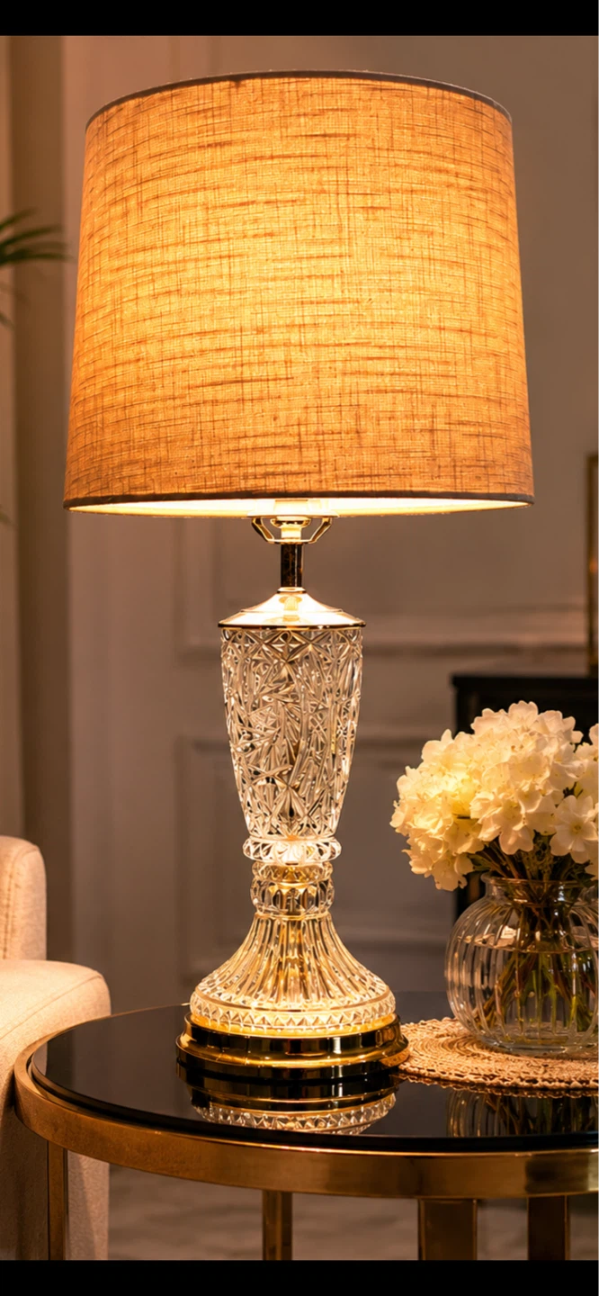 ✨ Beautiful Vintage Crystal Table Lamp ✨ - photo 2