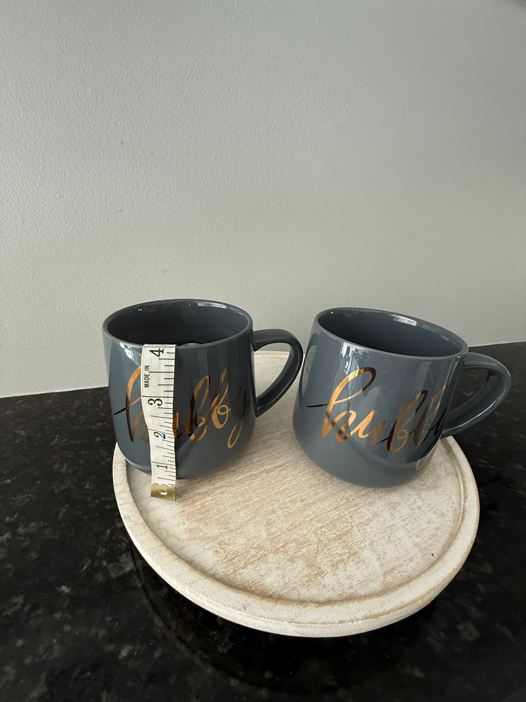 Indigo "Hubby" Mugs - Set of 2 - photo 3