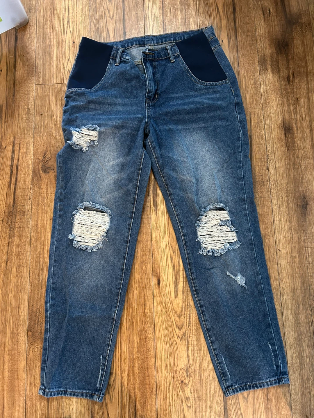 Distressed Maternity Jeans