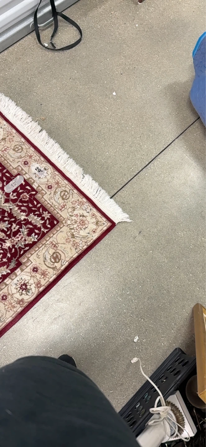 High Quality Persian Style Runner Rug - Burgundy & Cream - photo 4
