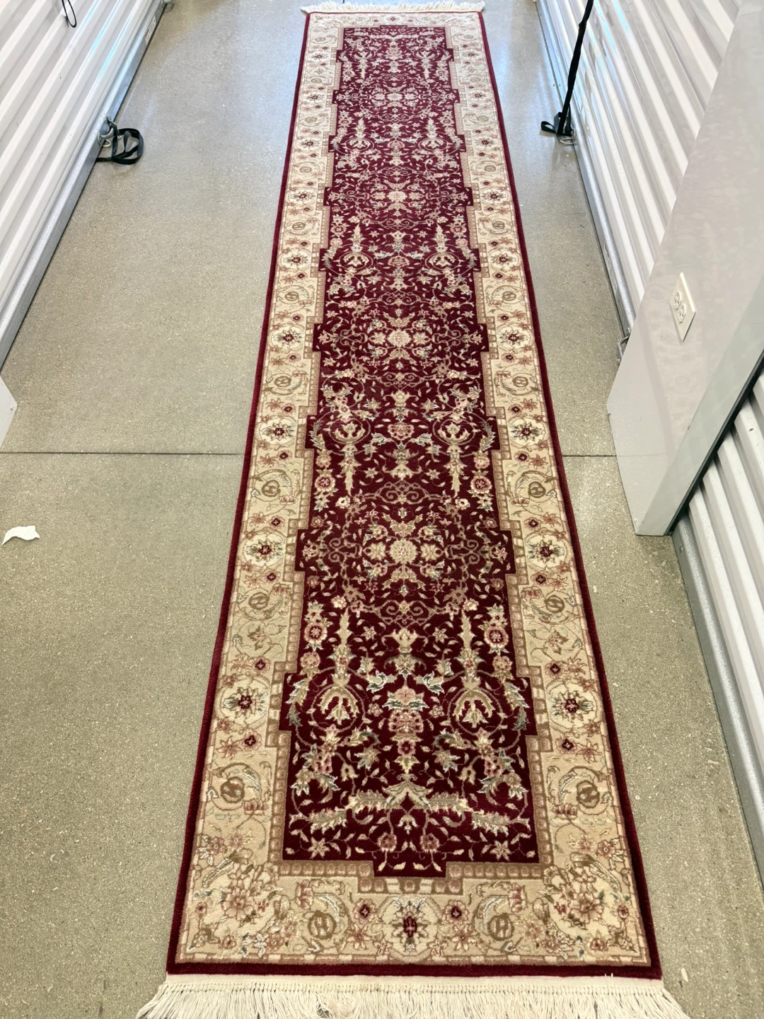 High Quality Persian Style Runner Rug - Burgundy & Cream - photo 3