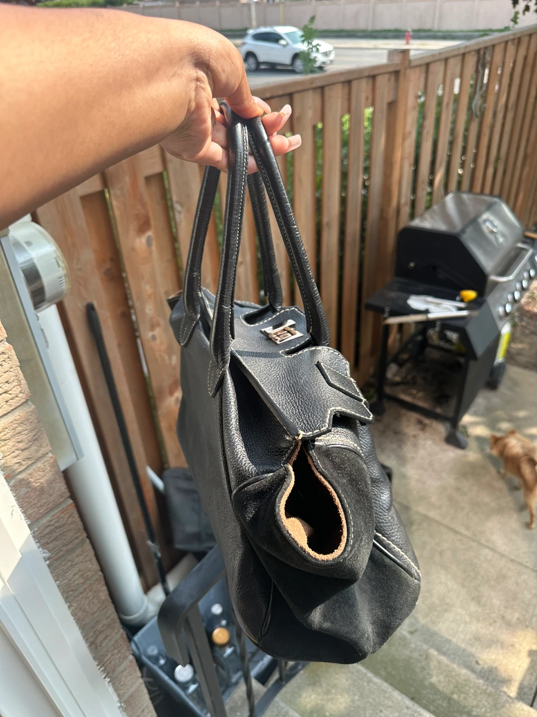 Valentino Black Leather Satchel Handbag - photo 2