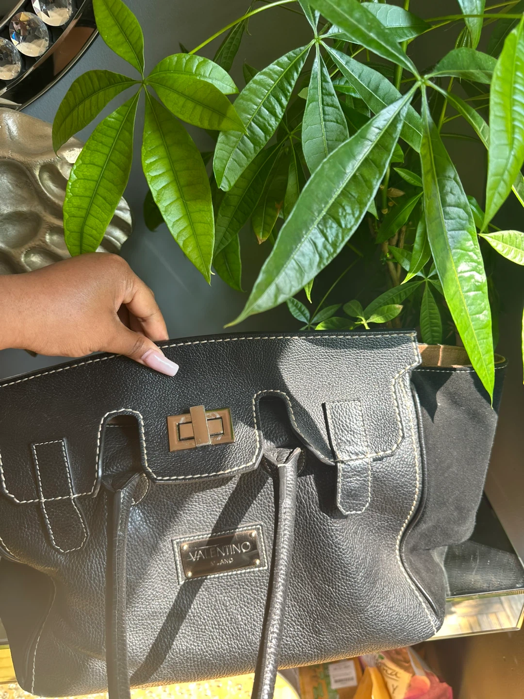 Valentino Black Leather Satchel Handbag - photo 4