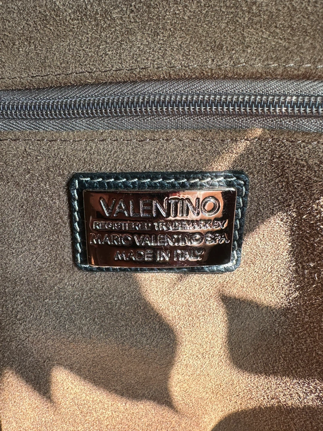 Valentino Black Leather Satchel Handbag