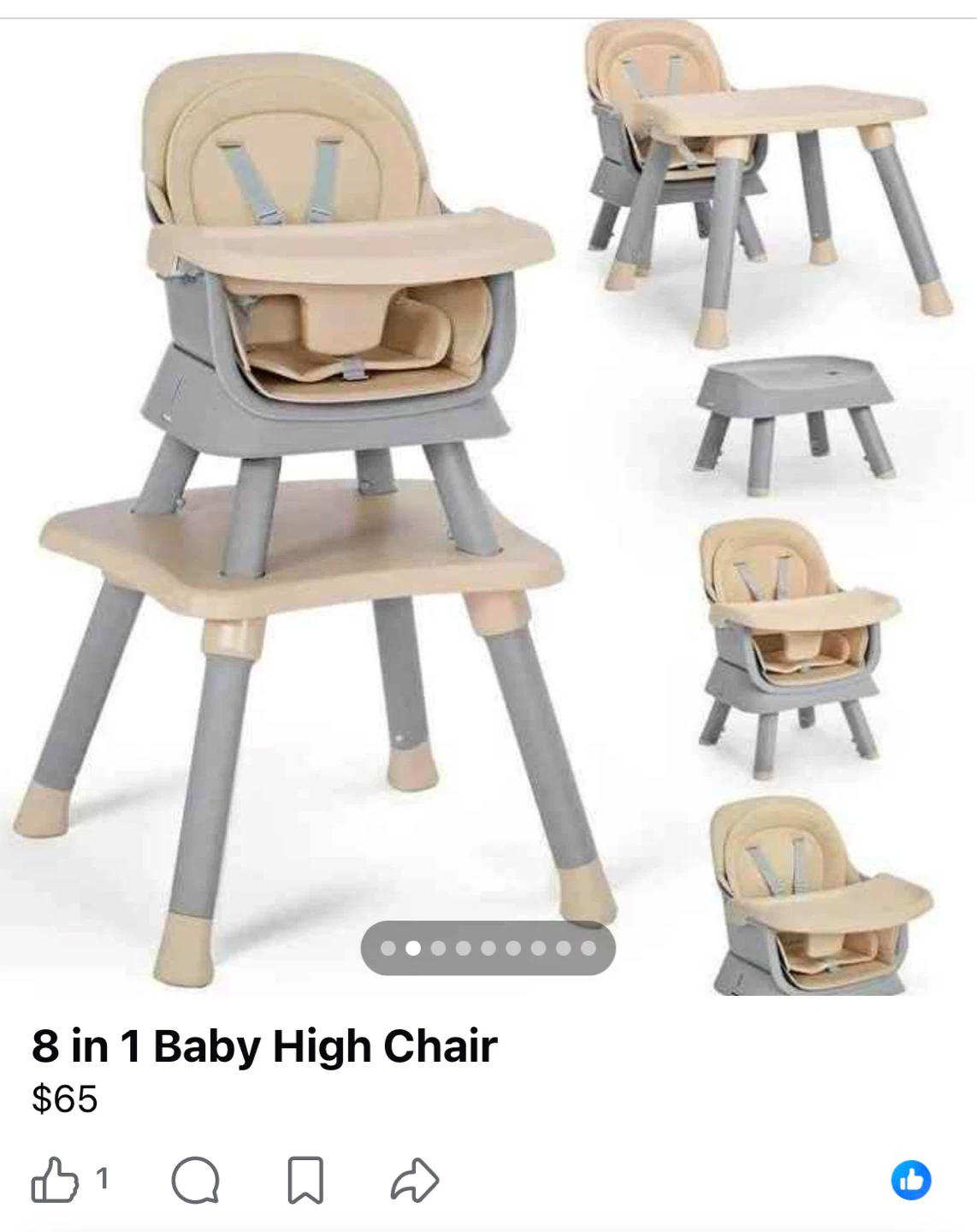 8 in 1 Baby High Chair