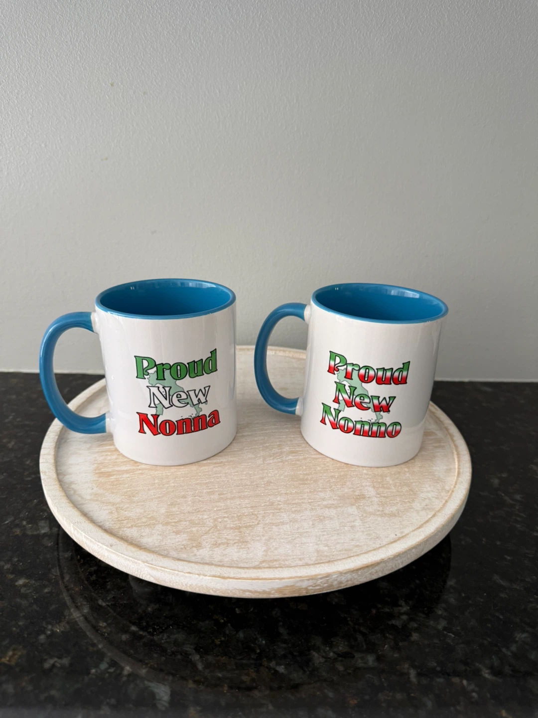 Set of 2 Proud New Nonna Mugs