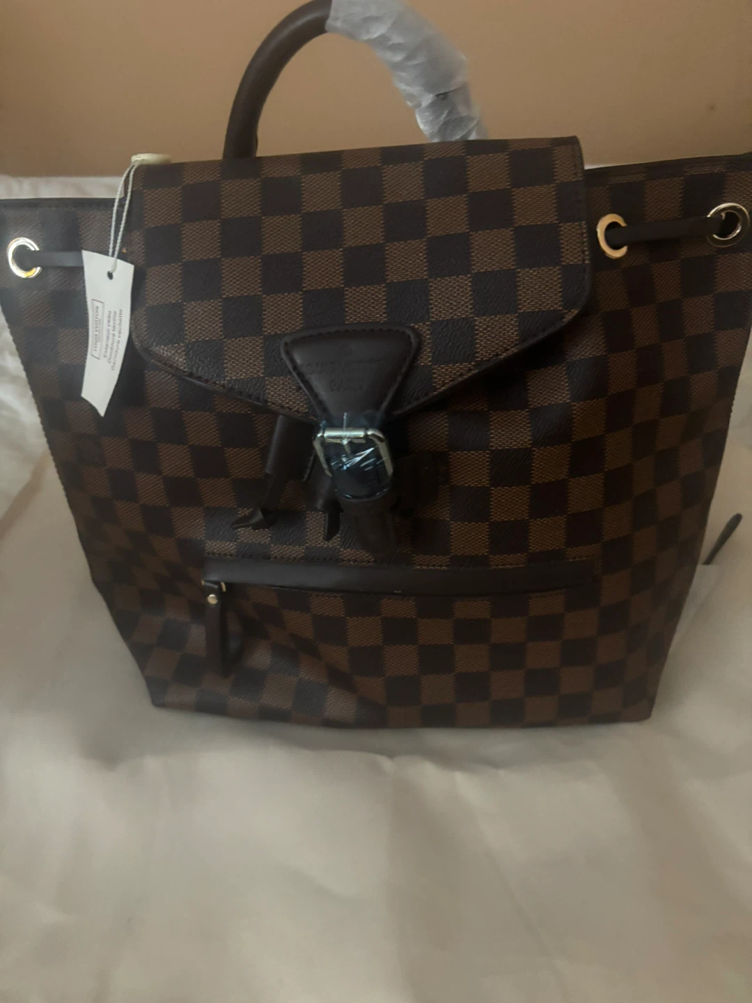 LV checkered bag pack