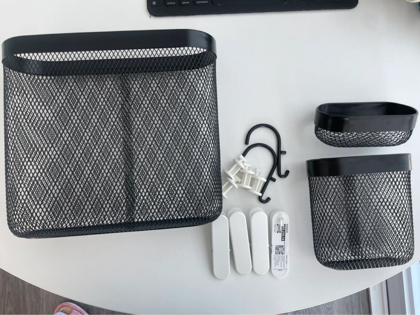 IKEA Pegboard Baskets and Hooks