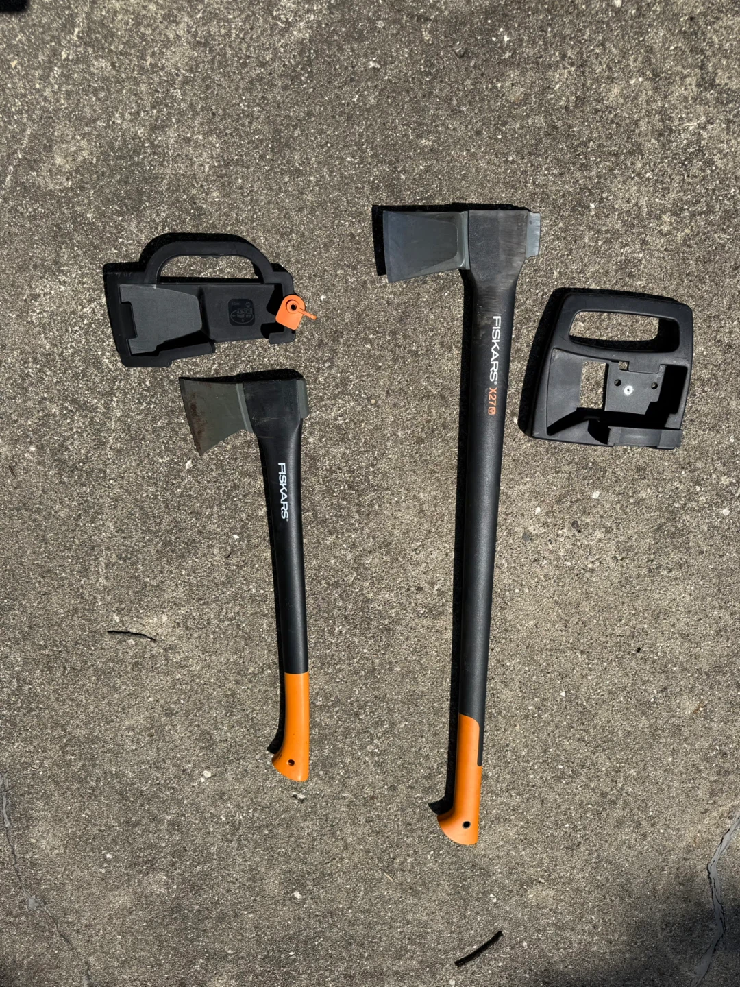 Fiskars Axes (2) with Sheaths
