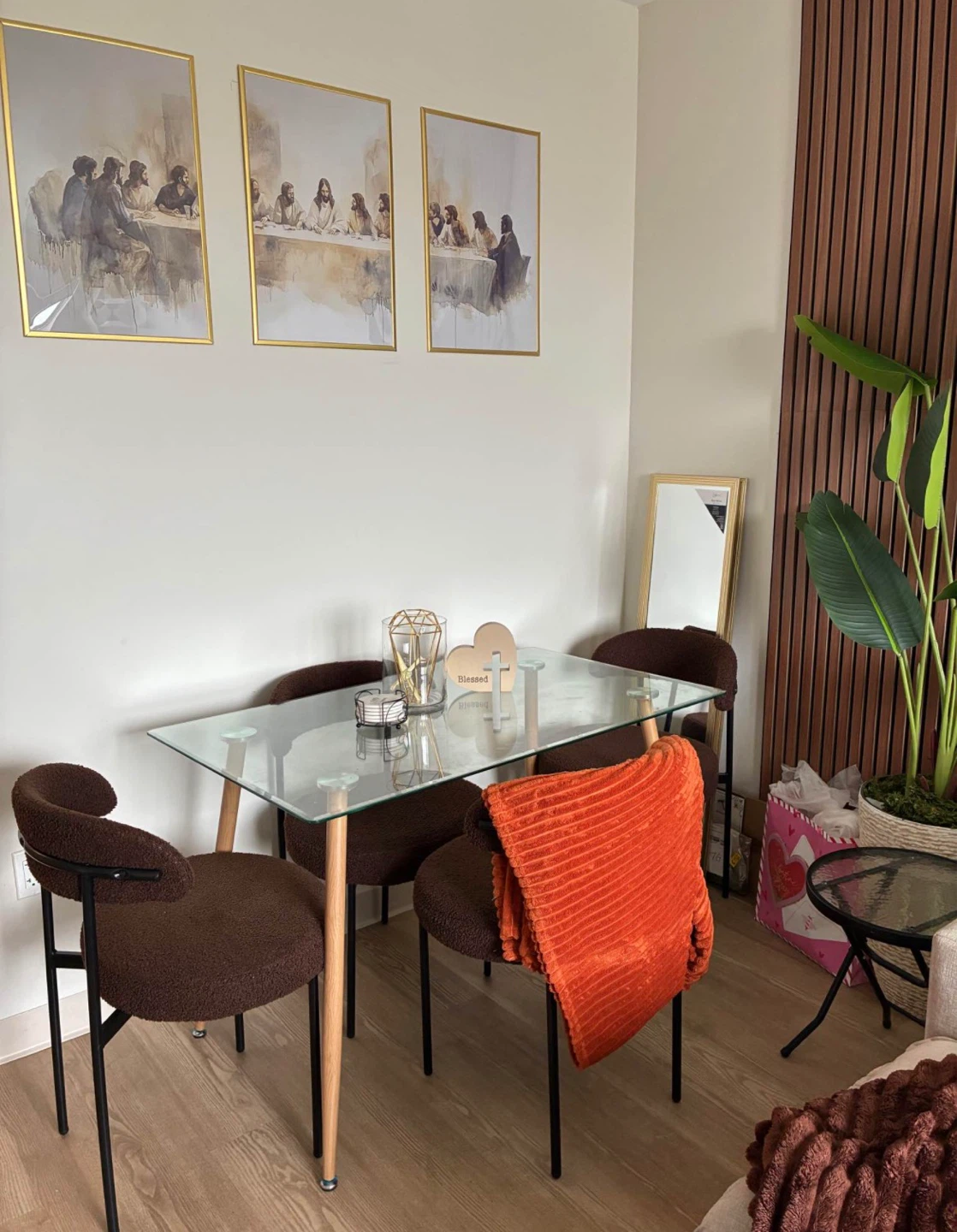Glass Top Dining Table