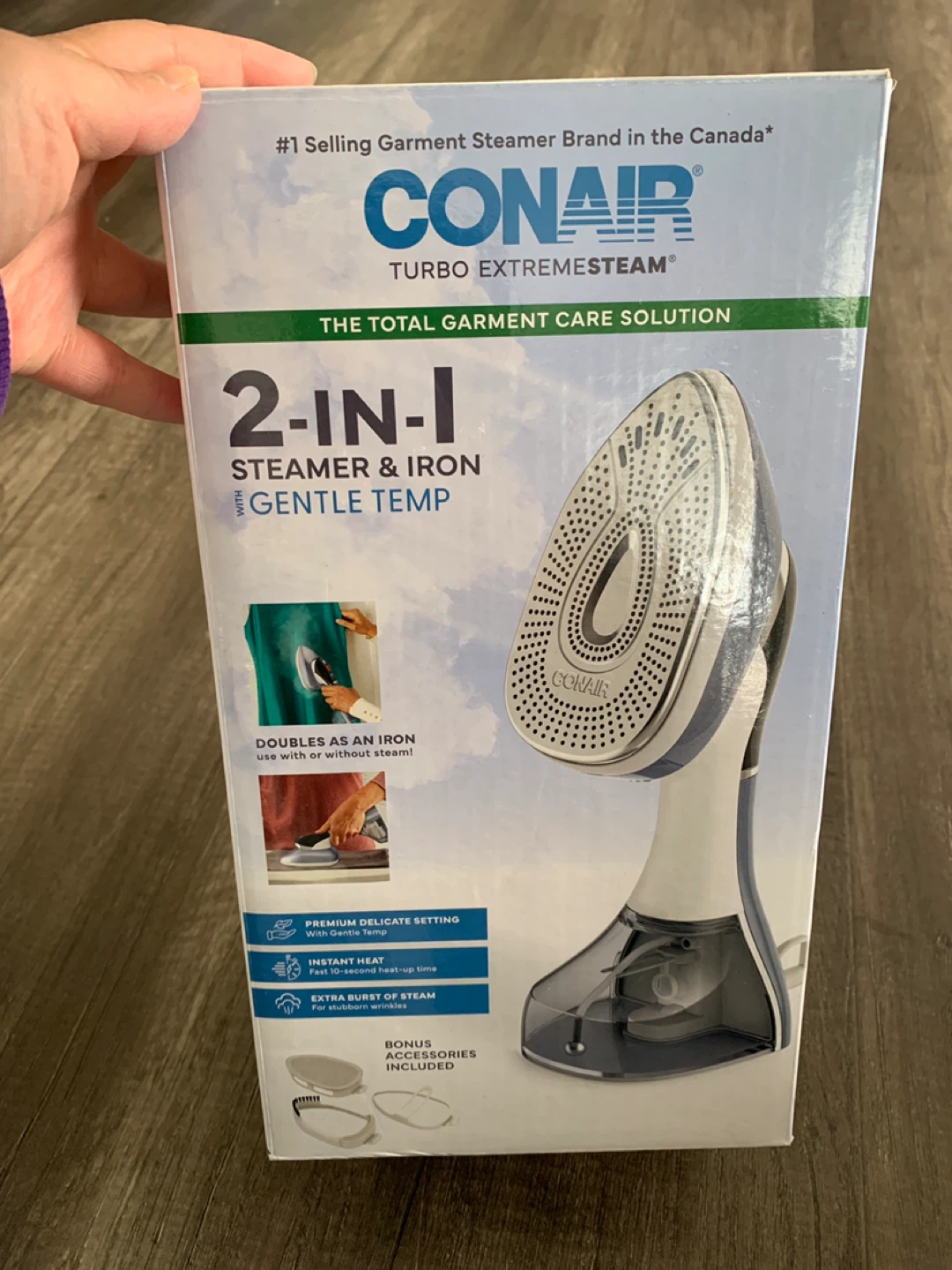 Brand New Conair Turbo ExtremeSteam 2-in-1 Steamer & Iron