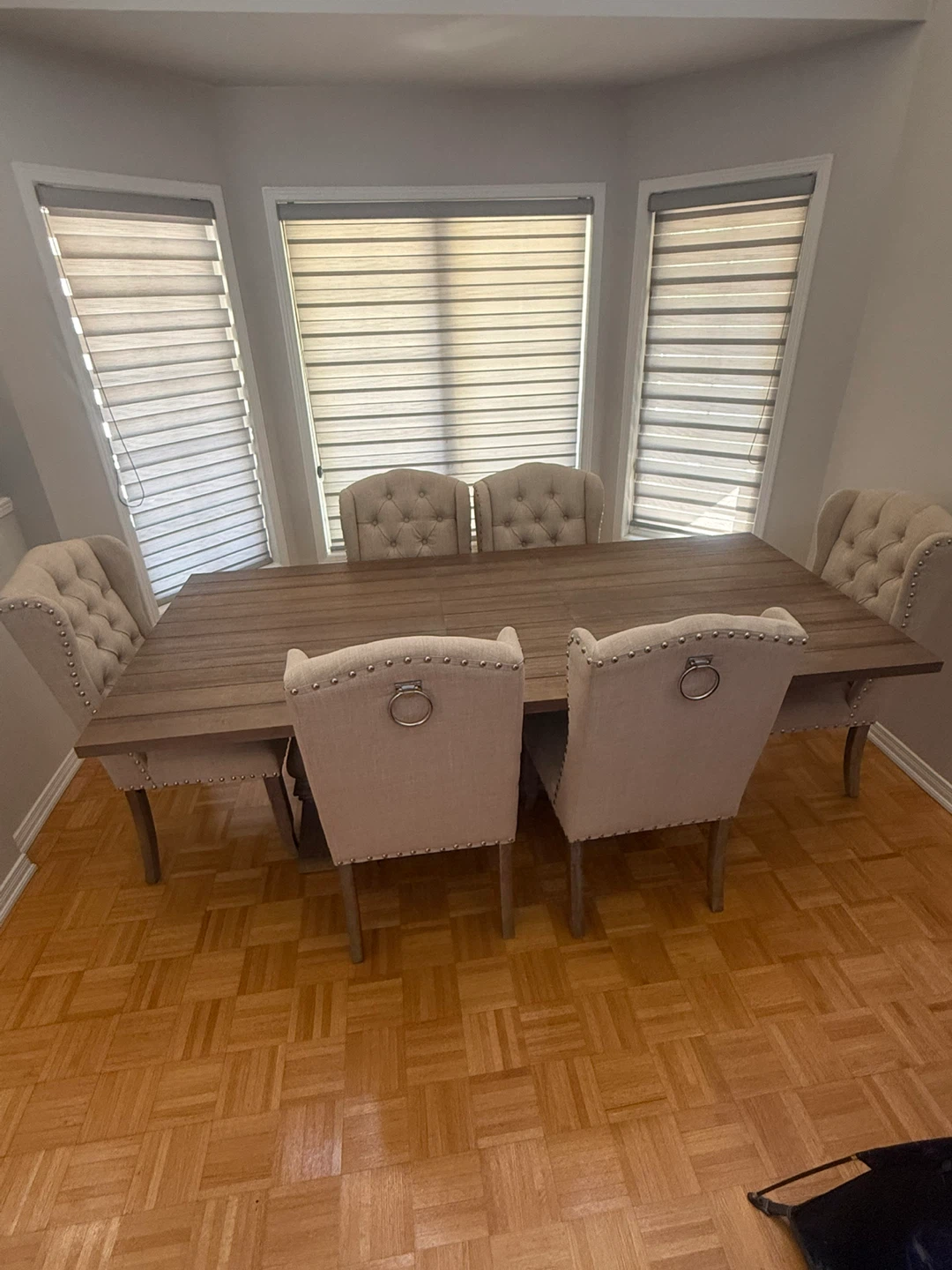 Rustic Farmhouse Dining Table with Chairs - photo 3