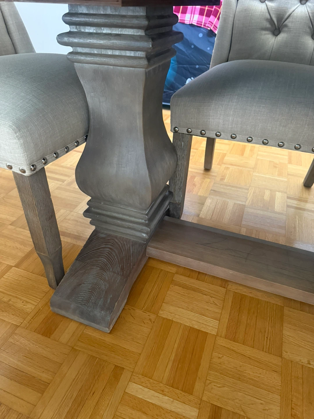 Rustic Farmhouse Dining Table with Chairs - photo 5