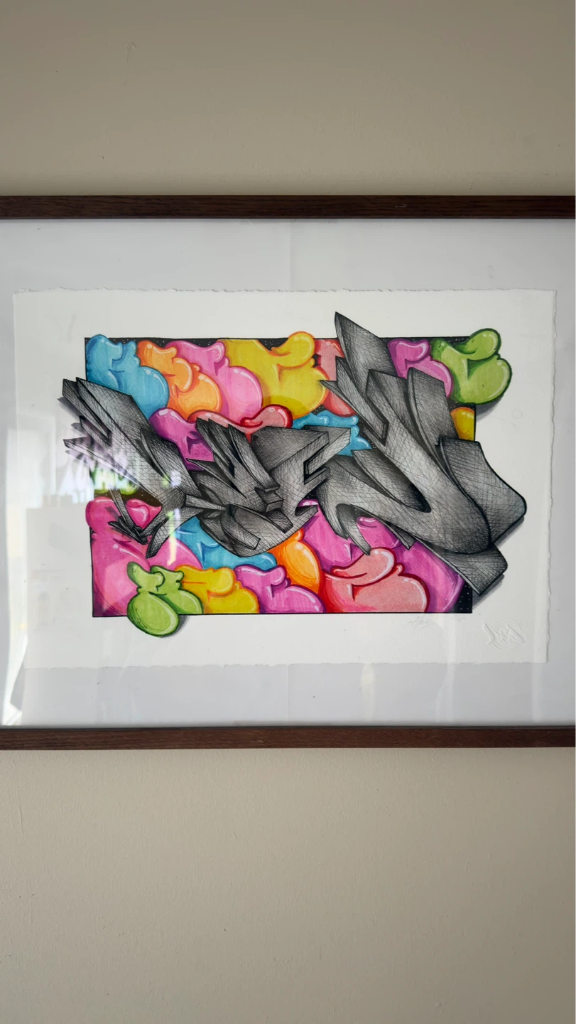 Framed Graffiti Art Print