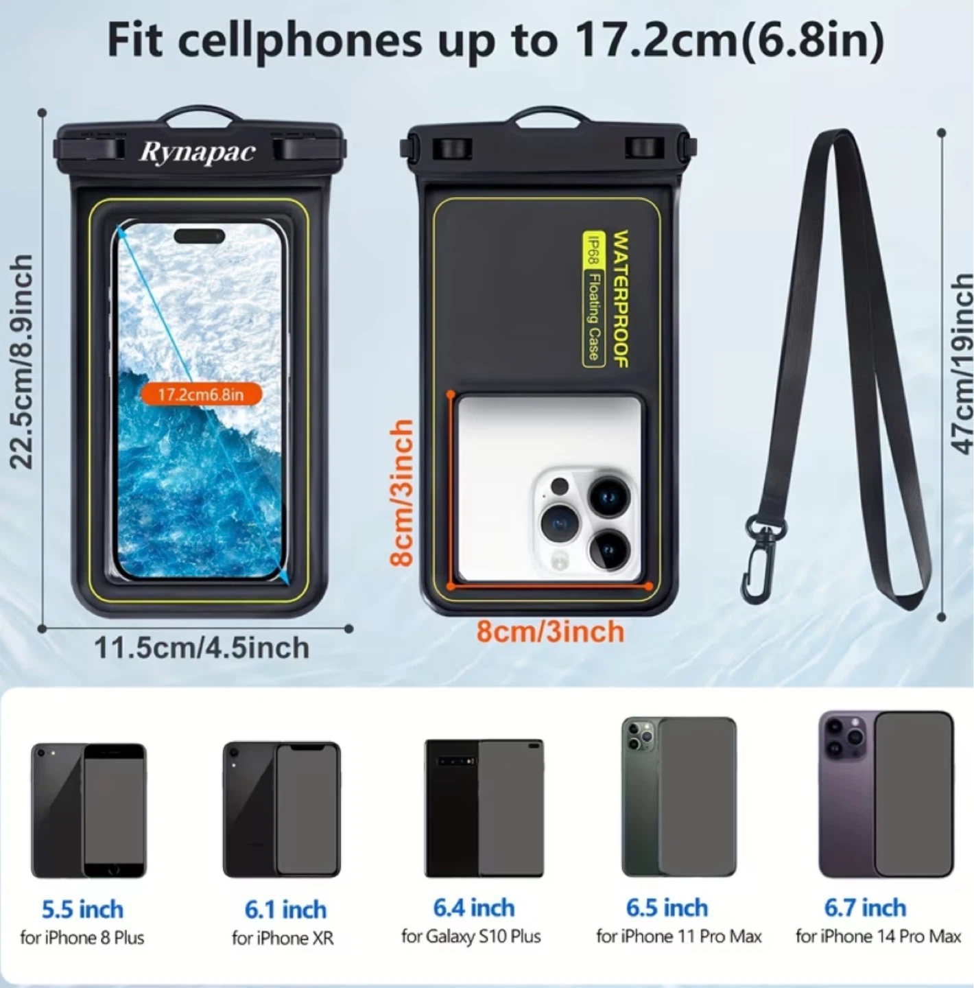Waterproof Floating Phone Case for Cellphones - photo 3