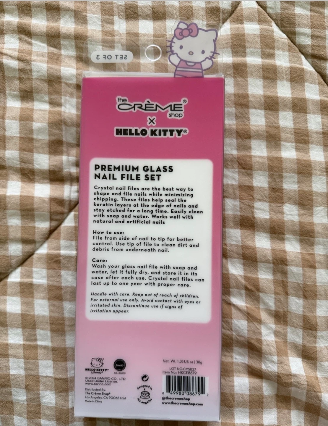 The Crème Shop x Hello Kitty Glass Nail File Set - photo 2