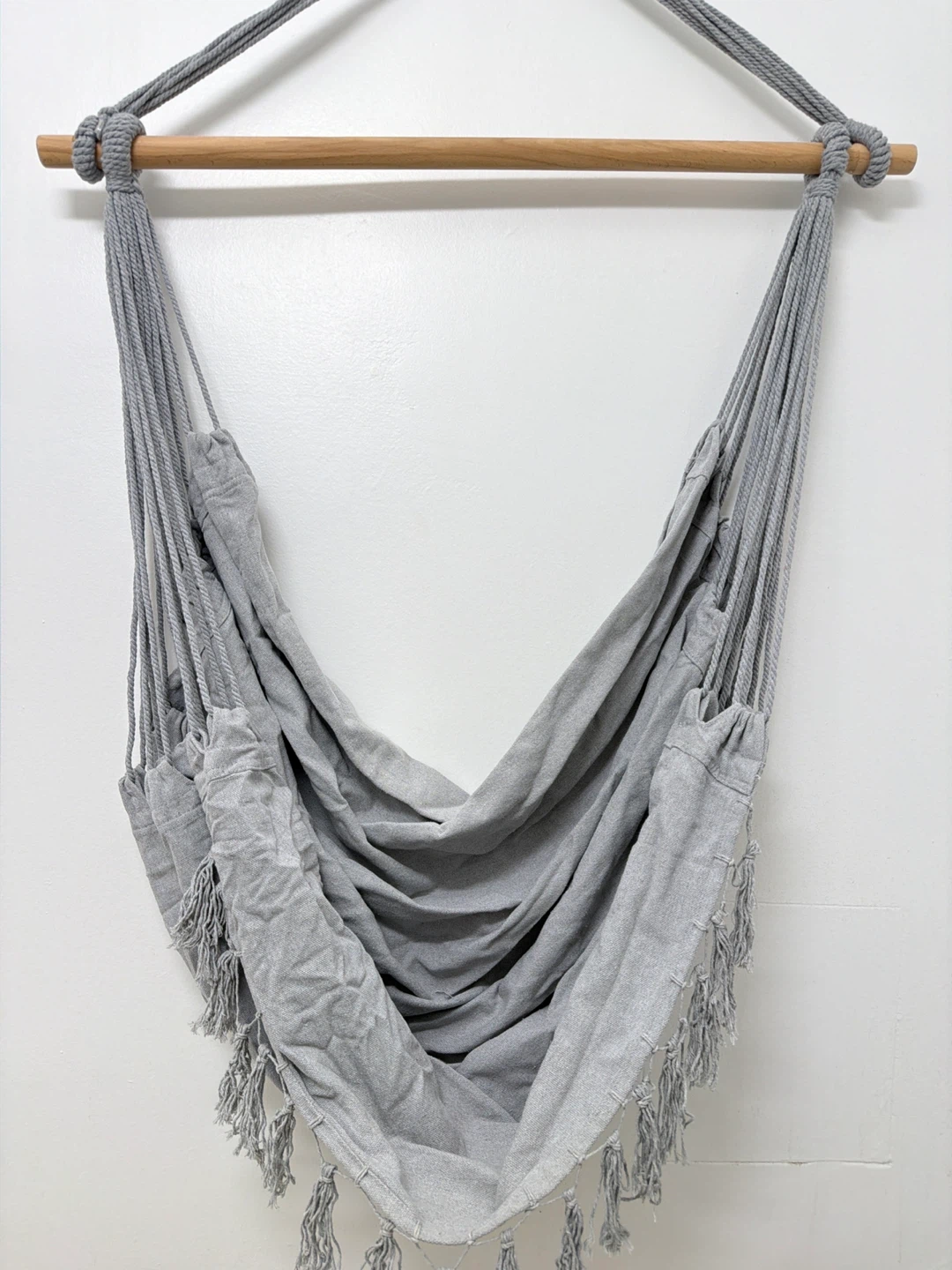 Gray Hammock Chair with Pillows and Storage Bag - photo 4