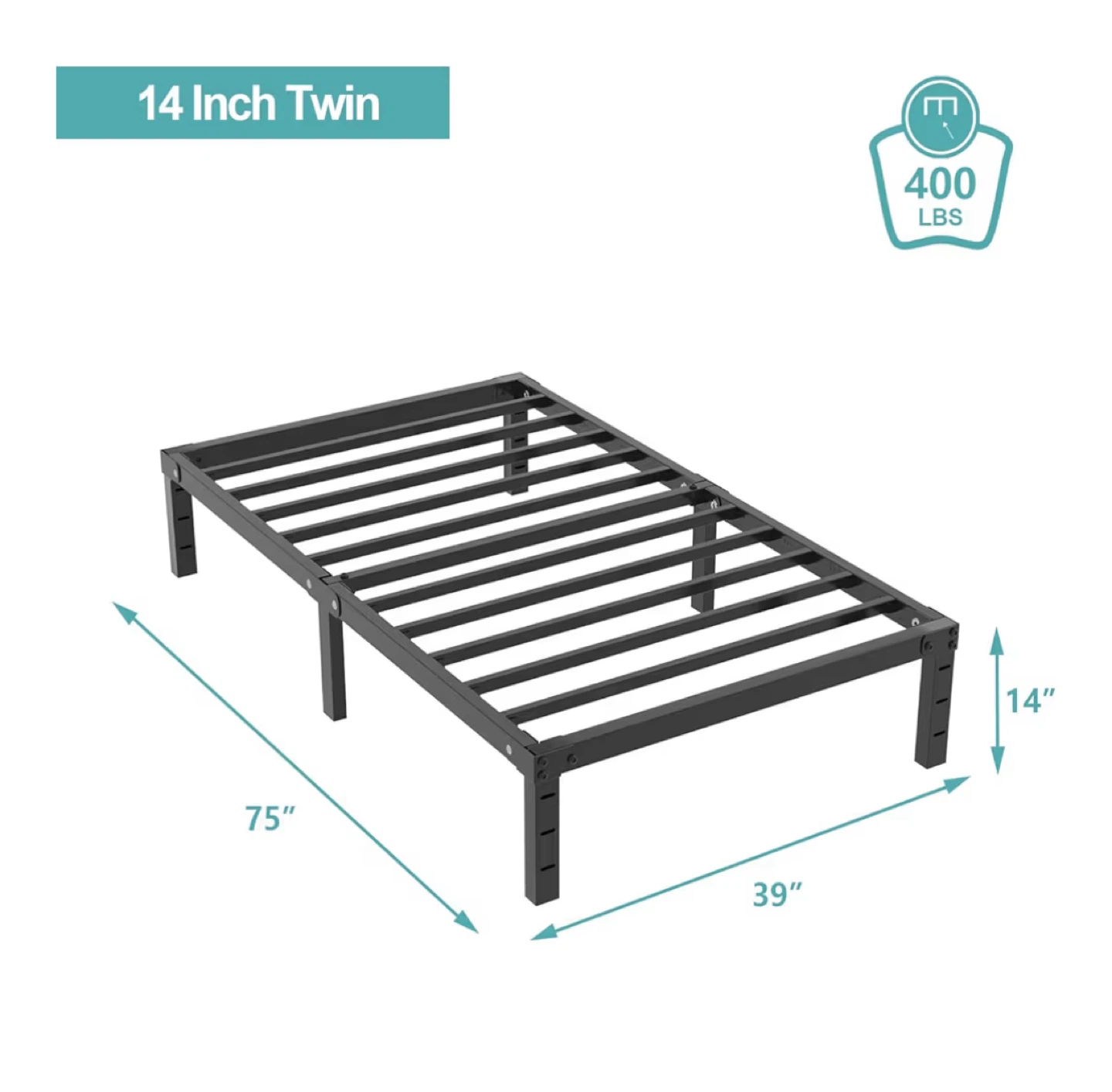 Twin Metal Bed Frame - photo 5