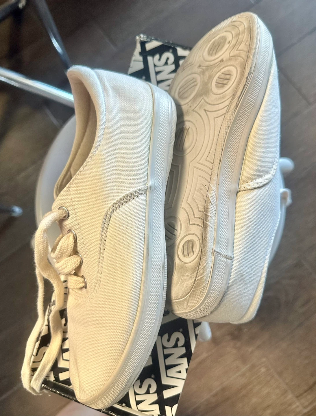 Old school Women's white Canvas Sneakers - Size 6 - photo 3