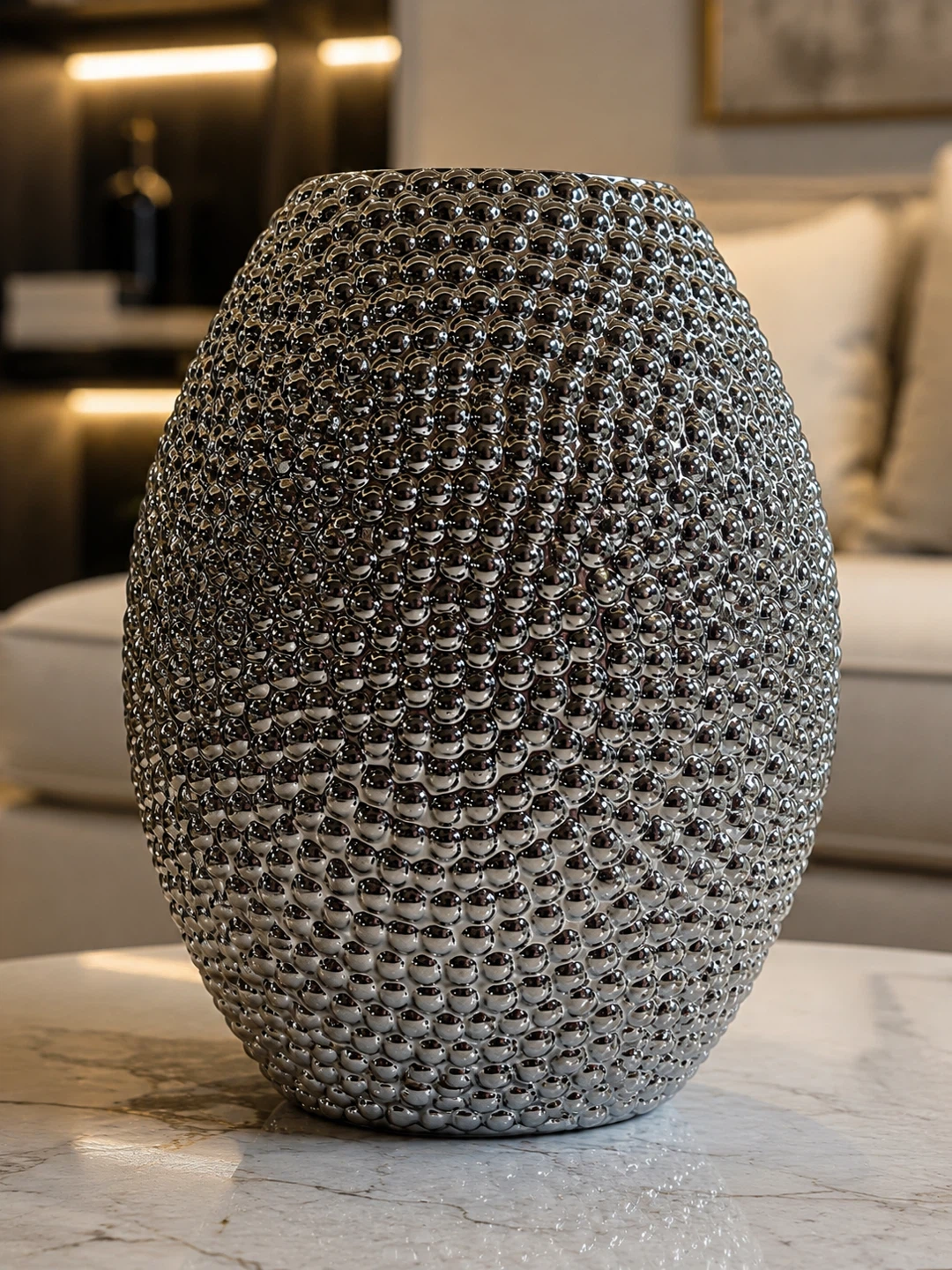 Textured Silver Vase - photo 2