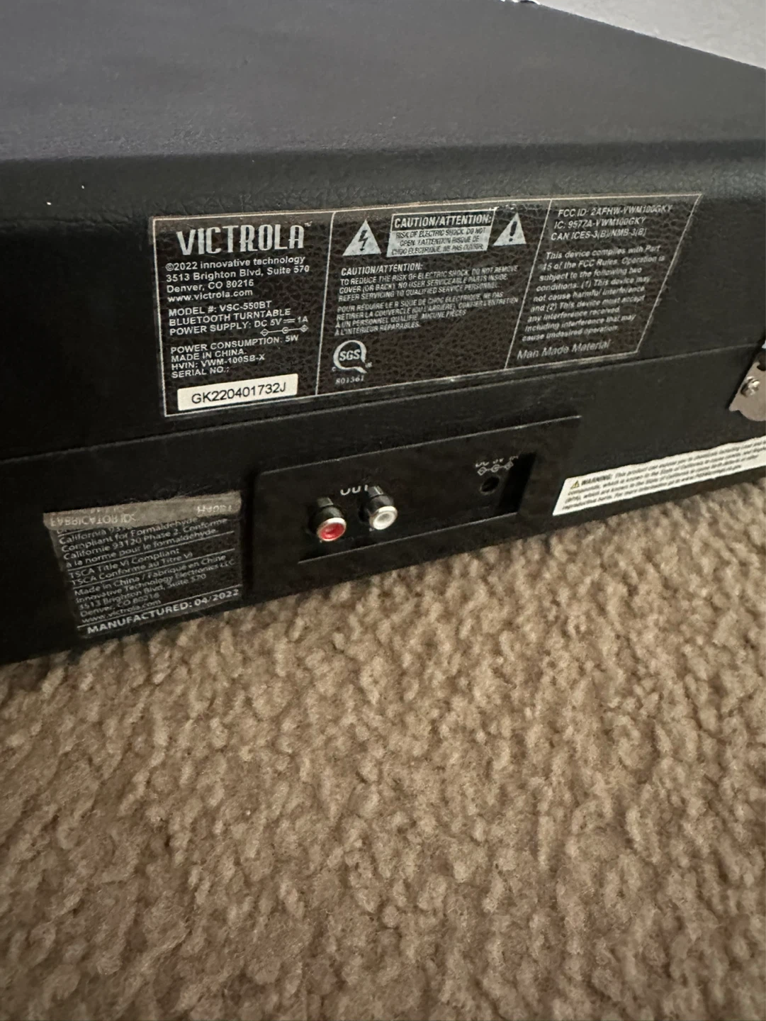 Victrola VSC-550BT Record Player - photo 4