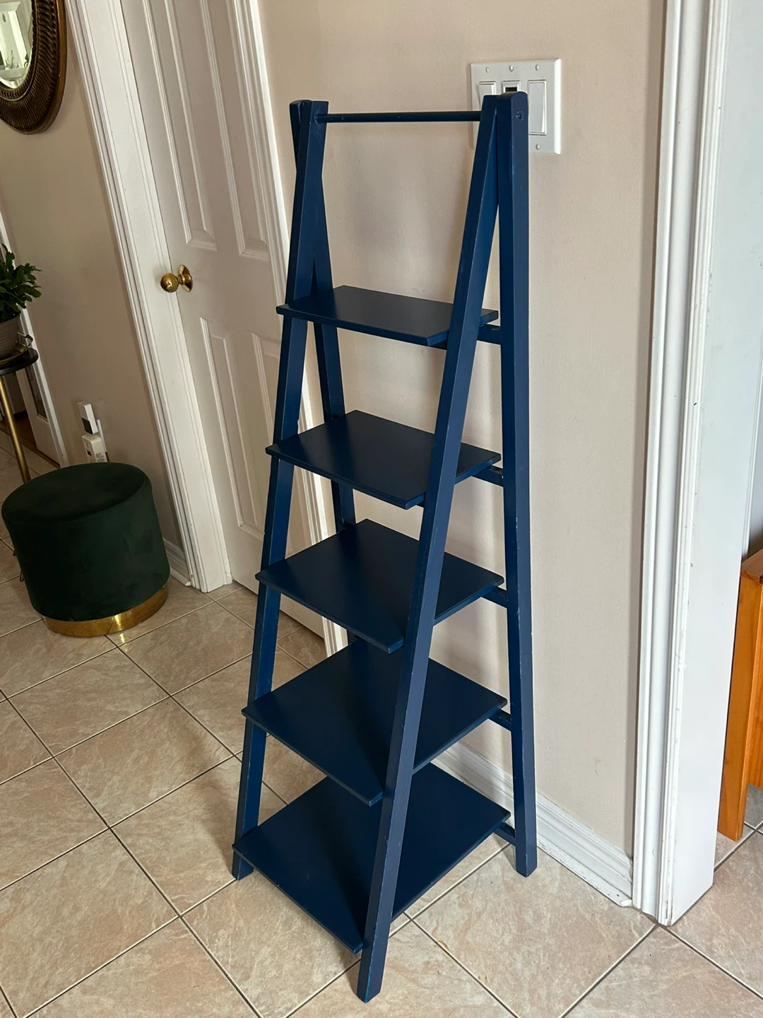 Navy Blue Ladder Shelf - photo 3
