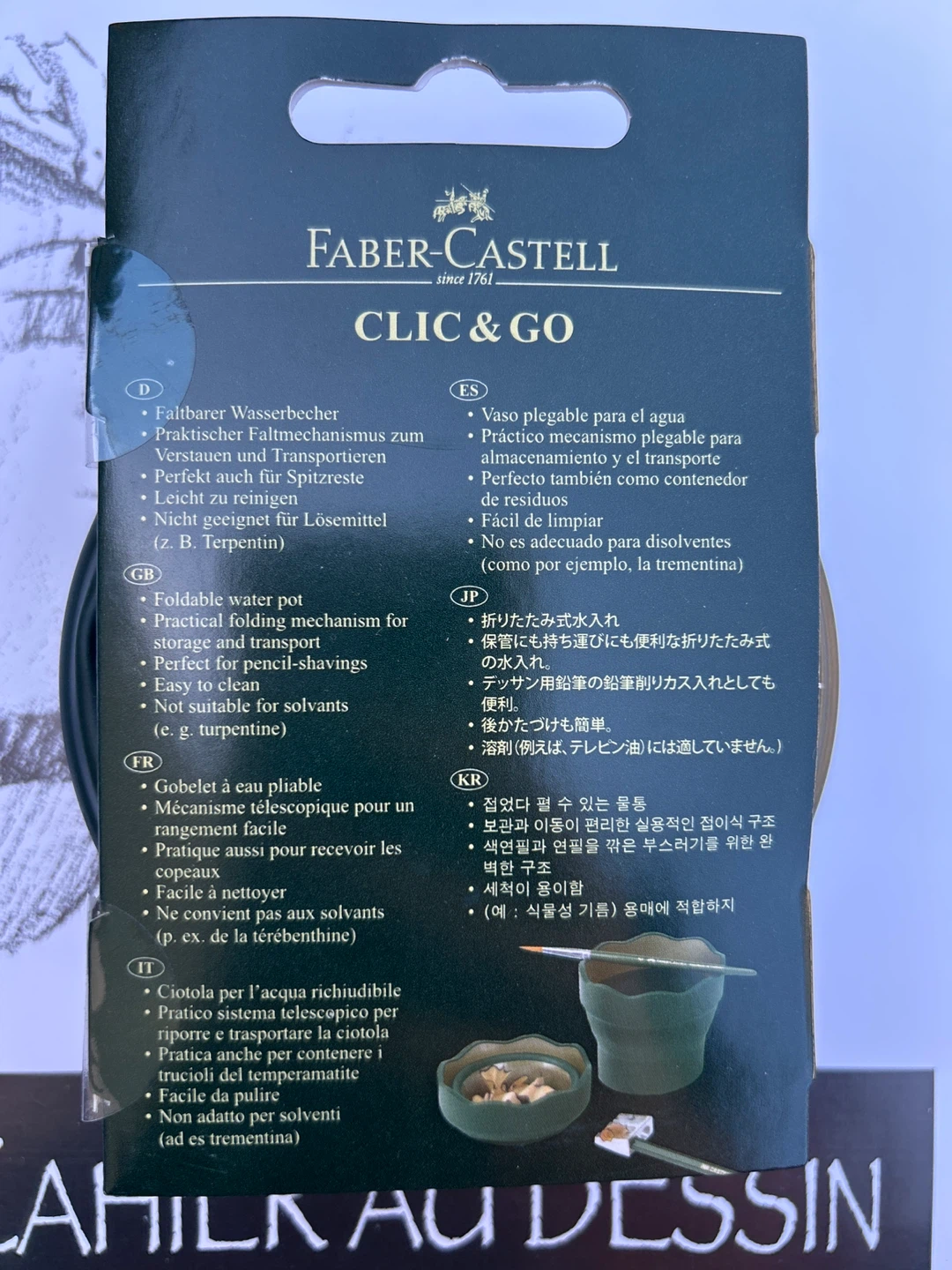 Faber-Castell CLIC & GO Foldable Water Pot - photo 2