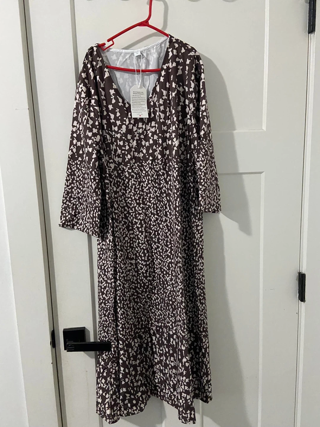 Women's Long Sleeve V-Neck Dress