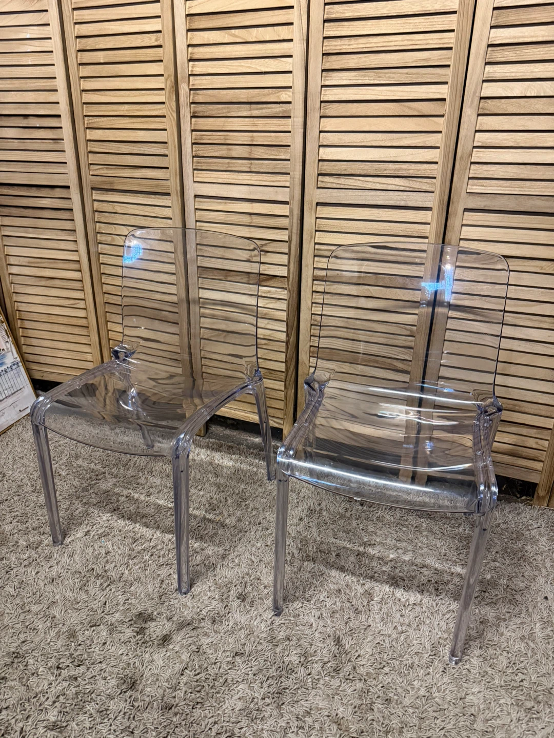 Clear Acrylic Ghost Chairs