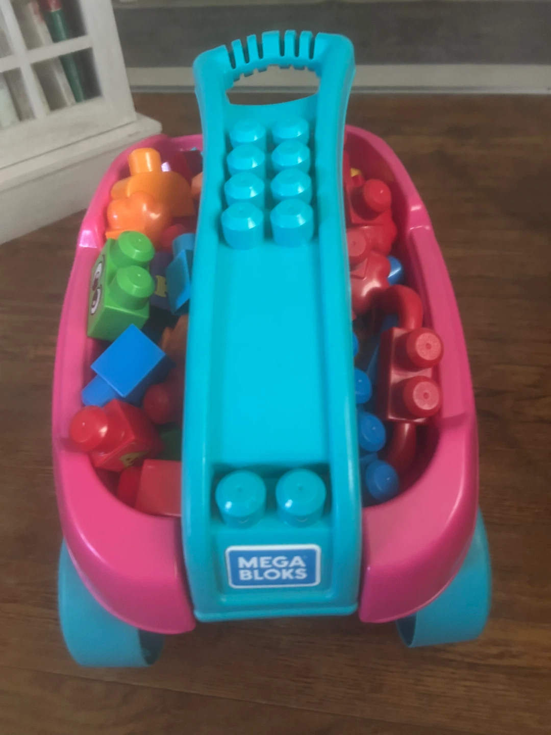 Mega Bloks Pull Wagon with Blocks