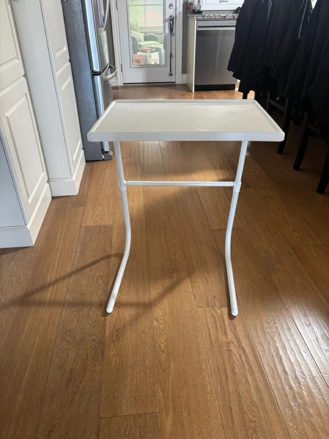 TV White Adjustable Tray Table - photo 2