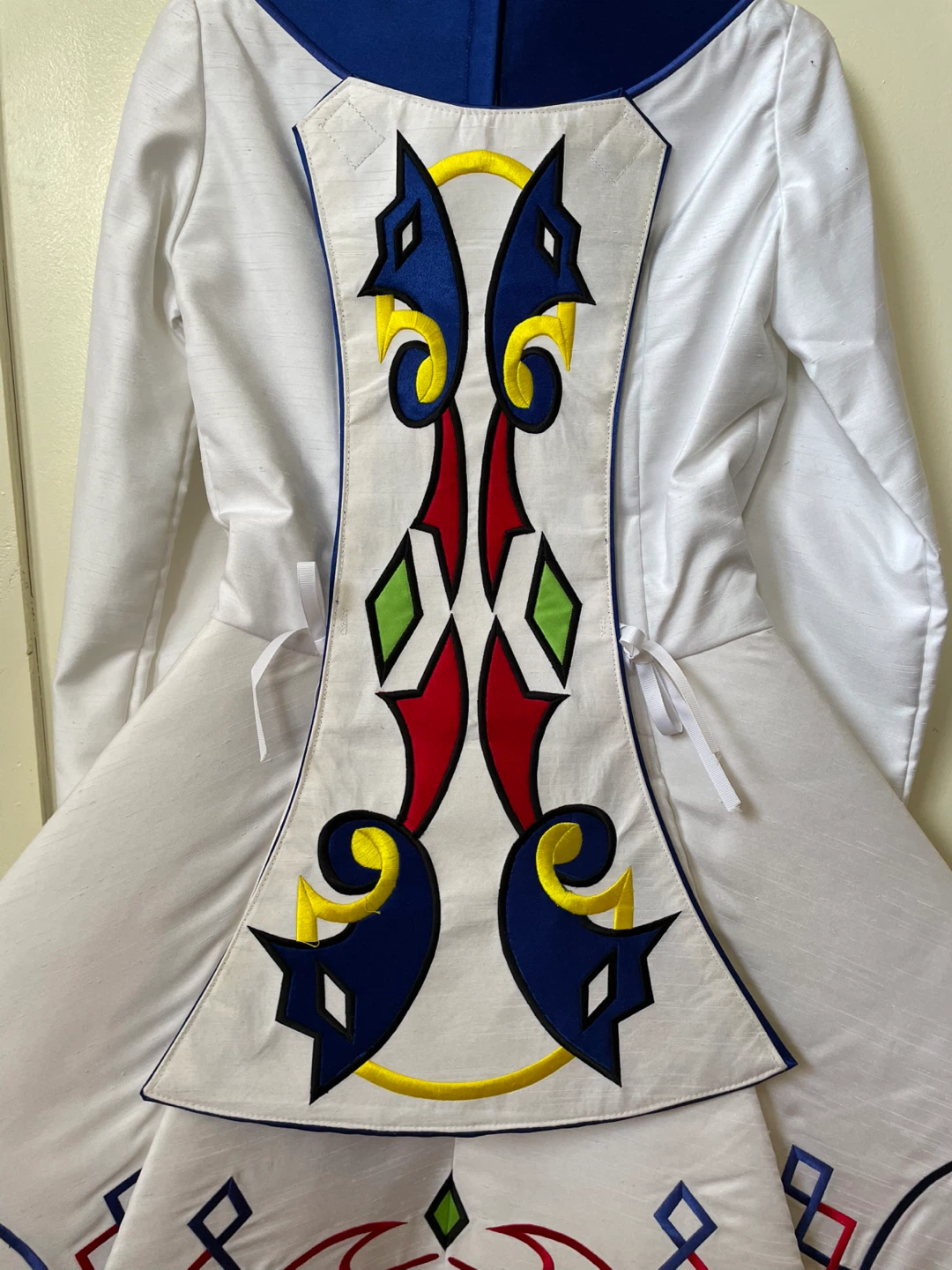 White Irish Dance Dress with case - photo 2