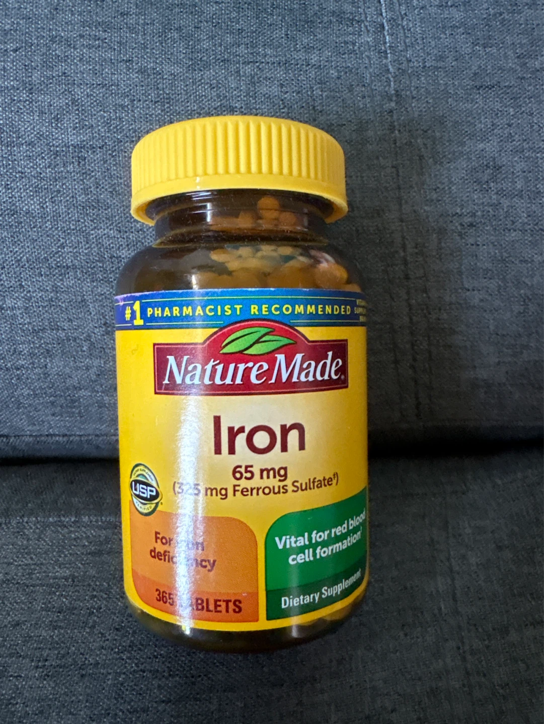 Nature Made Iron 65 mg Tablets - 365 Count