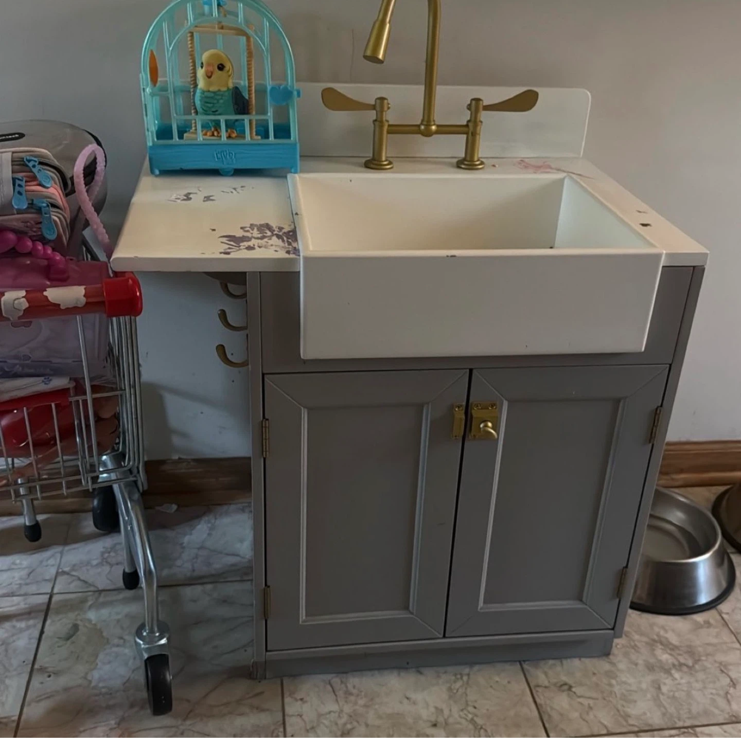 Kid's Play Kitchen Sink Set