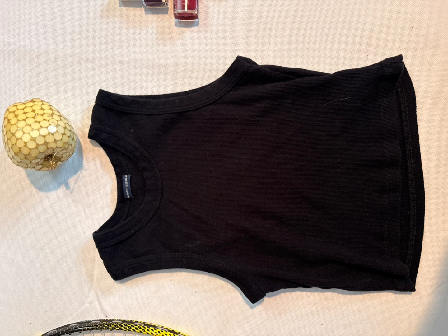 Brandy Melville Black Ribbed Tank Top