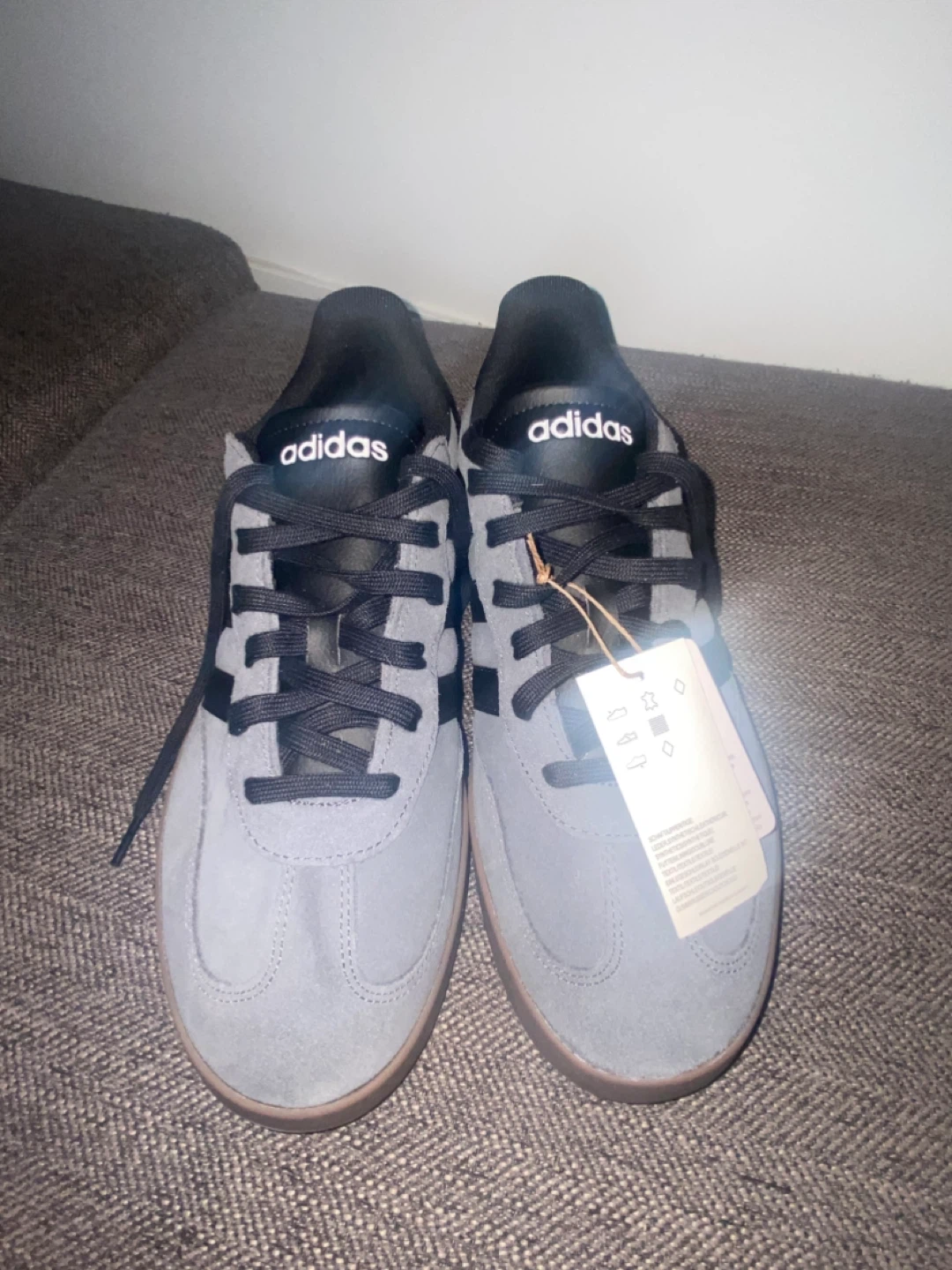 Adidas Grey Suede Sneakers