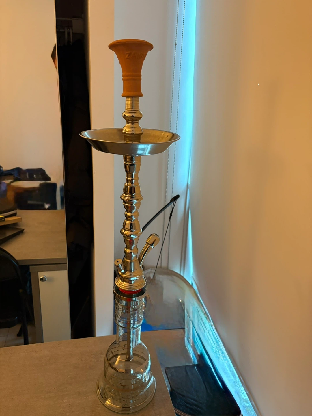 Khalil Mamoon handmade Shisha Pipe with Three Kings Charcoal